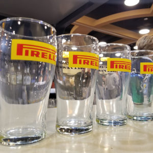 PIRELLI pint glass