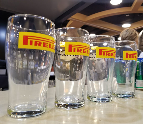 PIRELLI pint glass